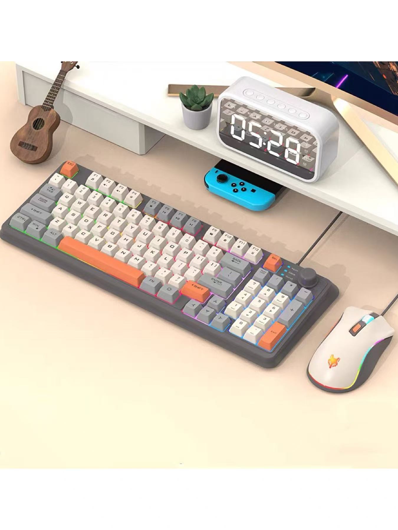 English Home Office - K820 USB Wired Gaming Keyboard Mouse
