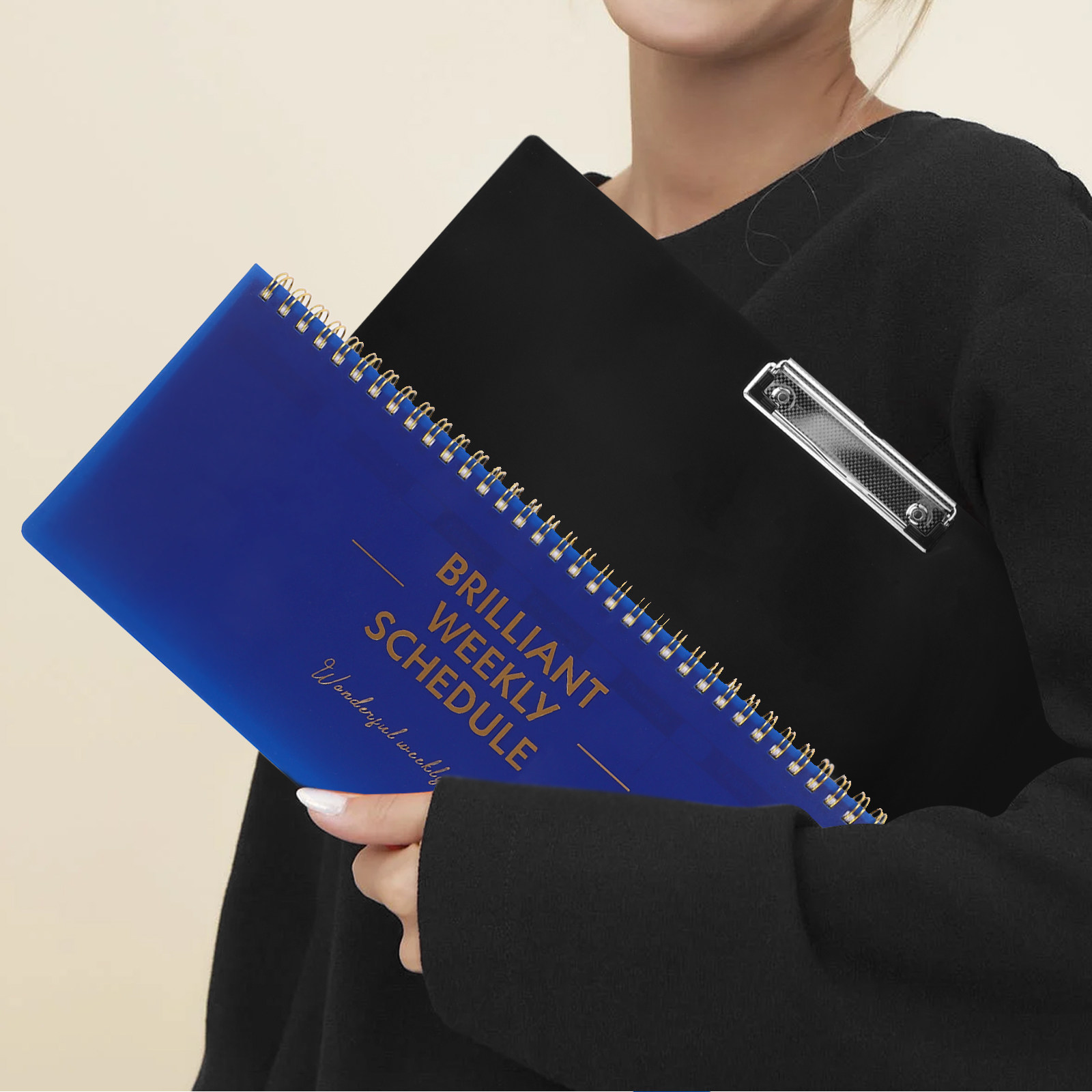 English Home Office - Blue Weekly Planner Undated English Tear