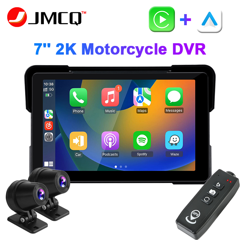 Monitor Arm Dual - JMCQ 7inch 2K Motorcycle DVR IPX7