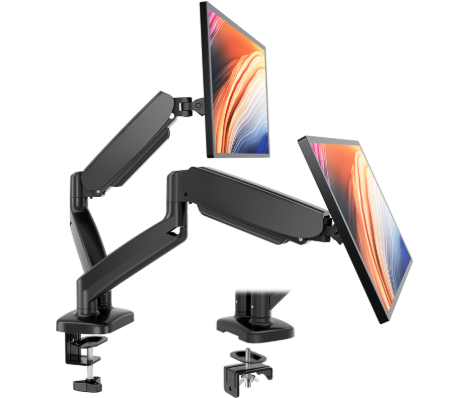 Monitor Arm Dual - Dual Monitor Stand Arm, Gas Spring