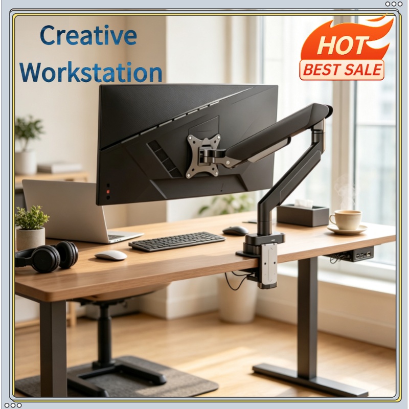 Monitor Arm Dual - Single Monitor Mount Bracket for 14″–32″
