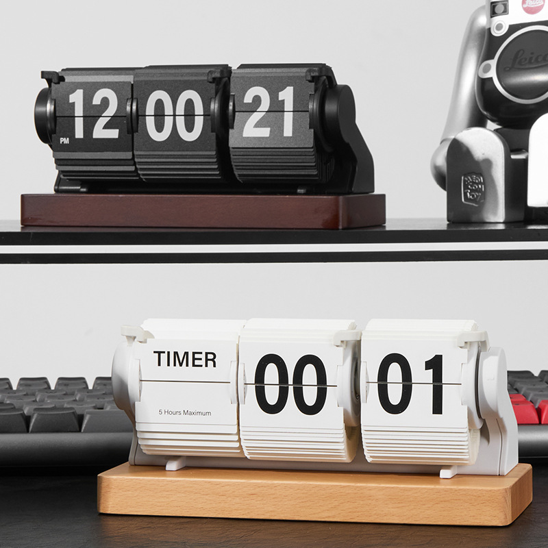 Vintage Wooden Desk Clock 3-Pa - огляд і ціна Home Office Minimalist