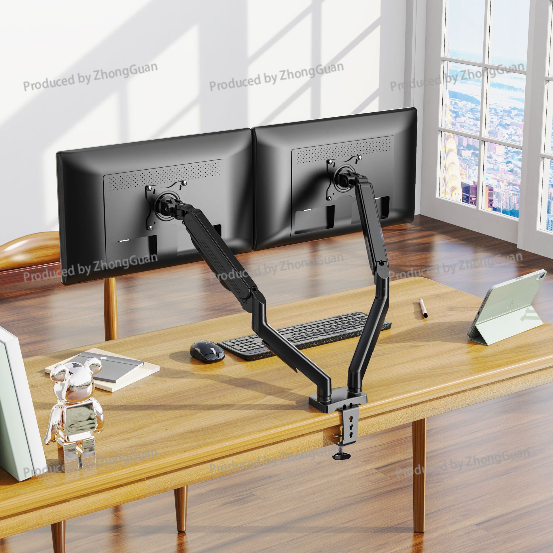 Gas Spring Dual-arm Monitor Mo - огляд і ціна Monitor Arm Dual