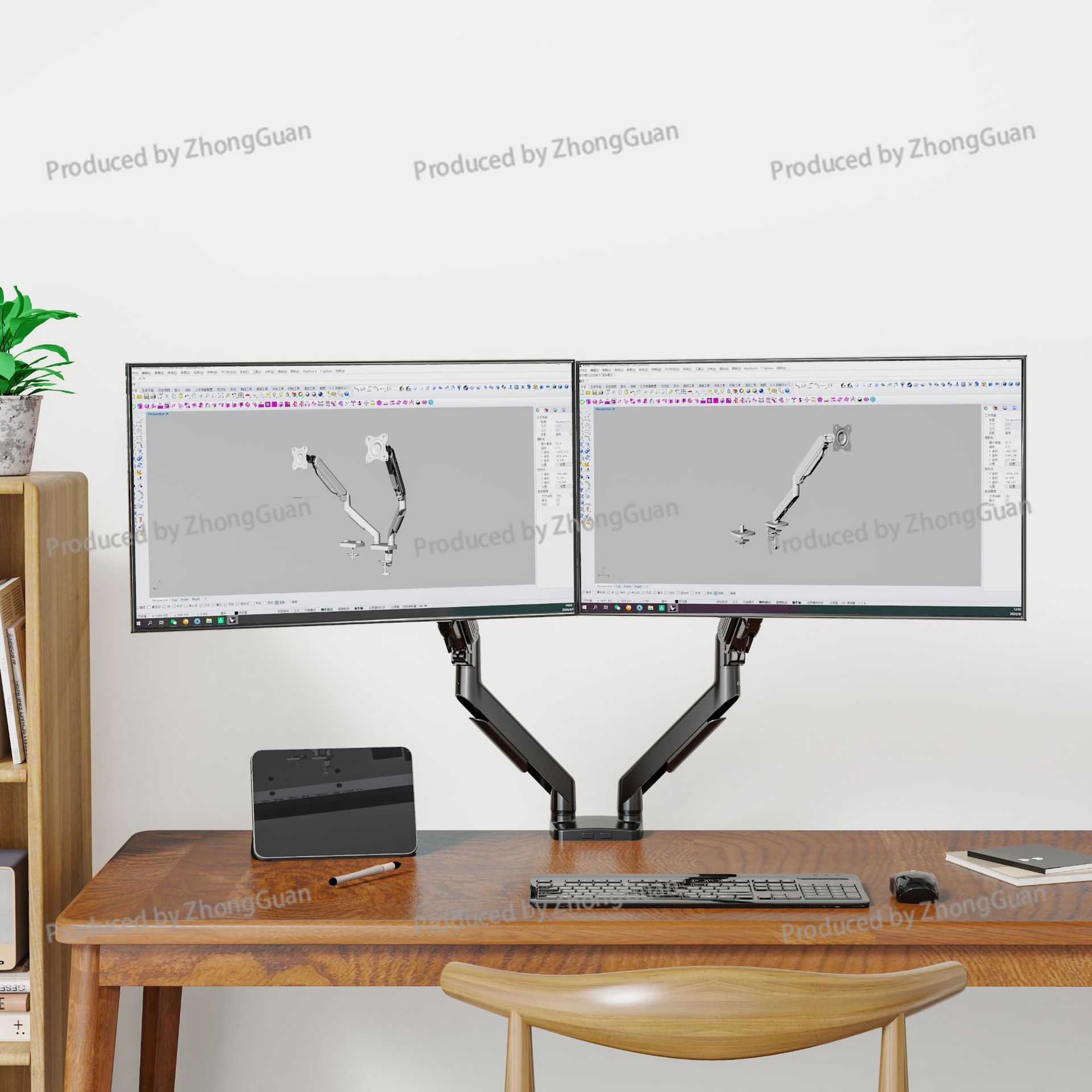 Gas Spring Dual-arm Monitor Mo - огляд і ціна Monitor Arm Dual