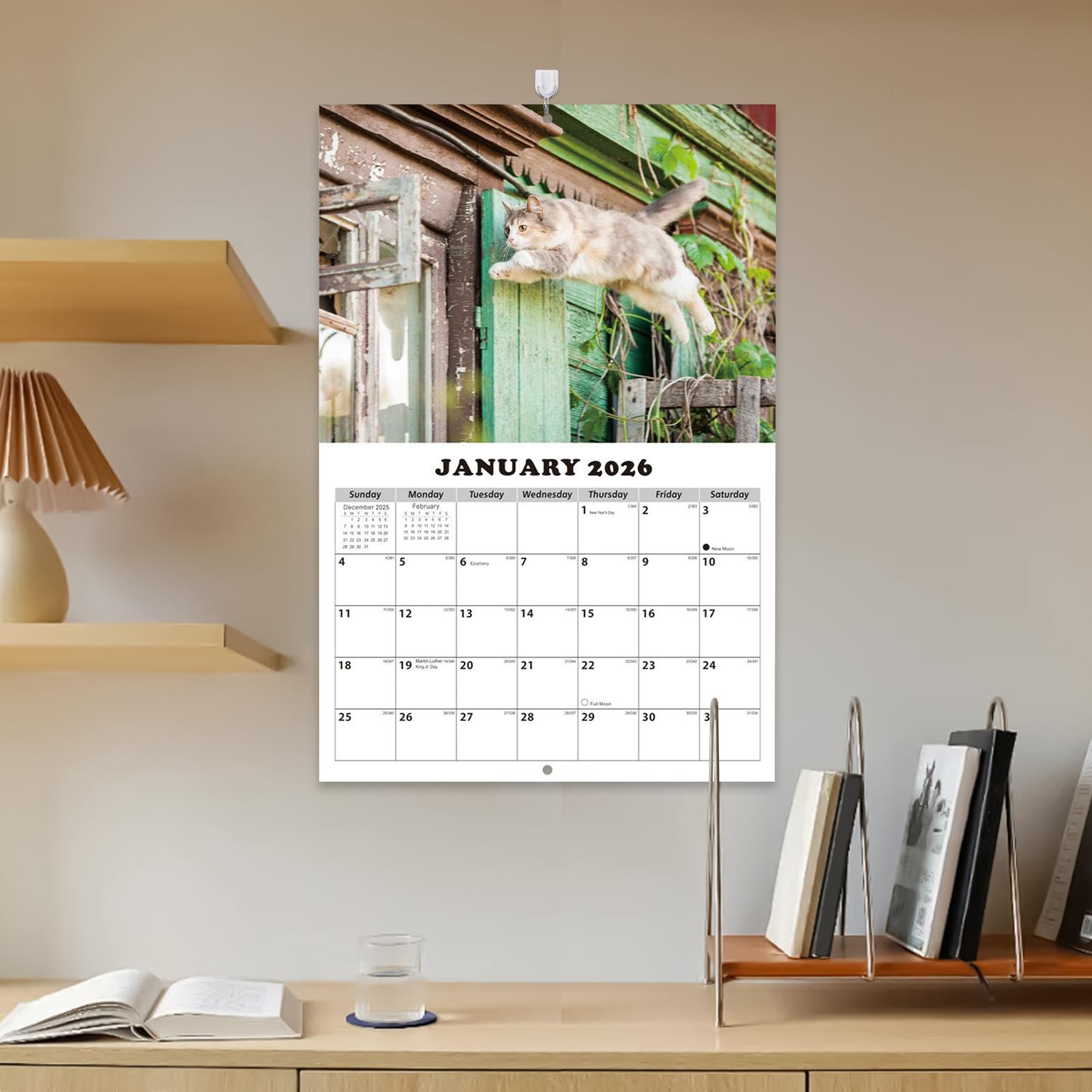 2026 Cat English Wall Calendar - огляд і ціна English Home Office