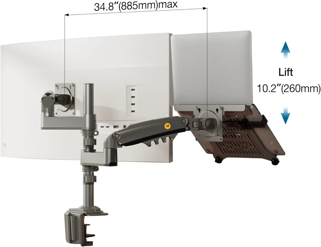 Dual Arm 2 in 1 Combo Laptop M - огляд і ціна Monitor Arm Dual