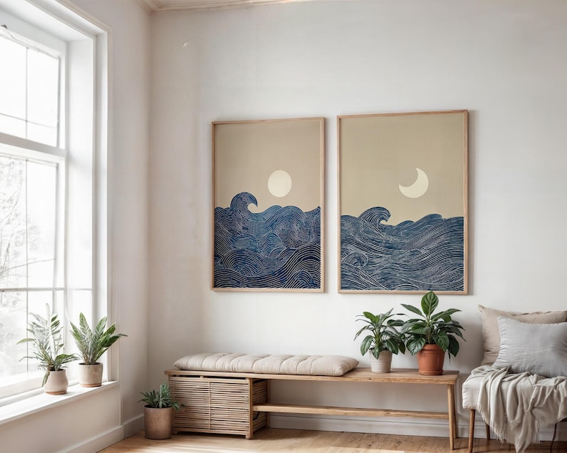 2pcs Japandi Minimalist Moon C - огляд і ціна Home Office Minimalist