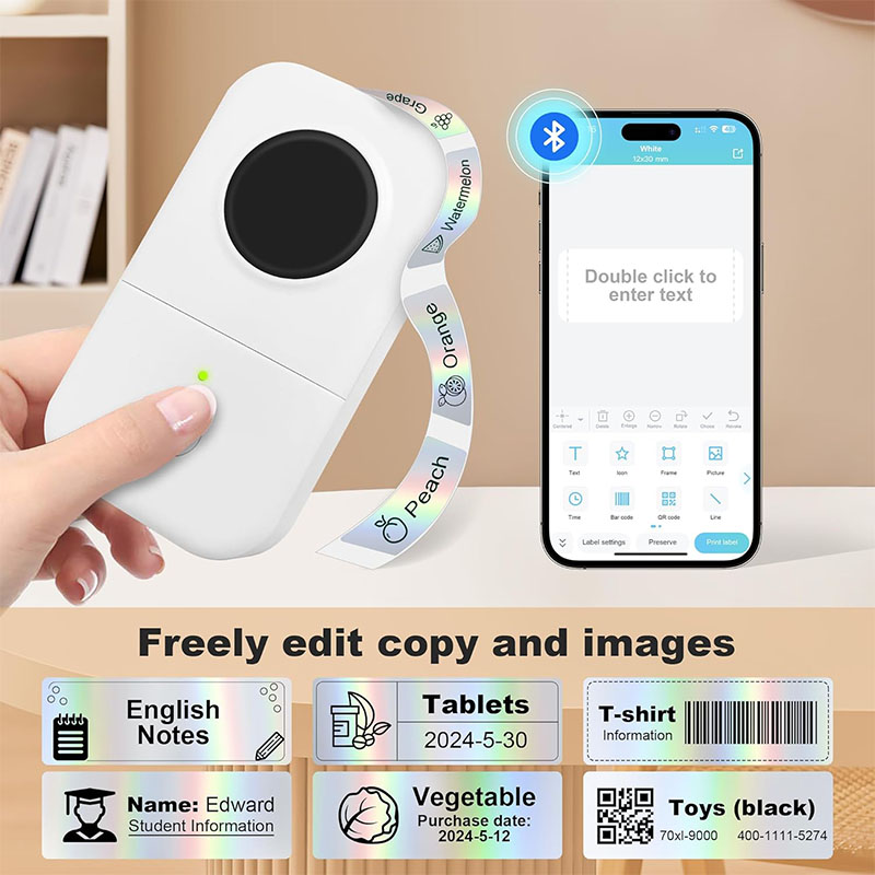 P15 Label Printer Sticker 12*4 - огляд і ціна Label Maker Machine