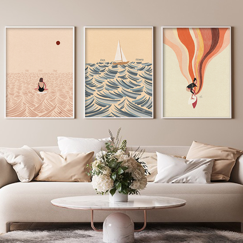 Nordic Minimalistic Art Surfin - огляд і ціна Home Office Minimalist