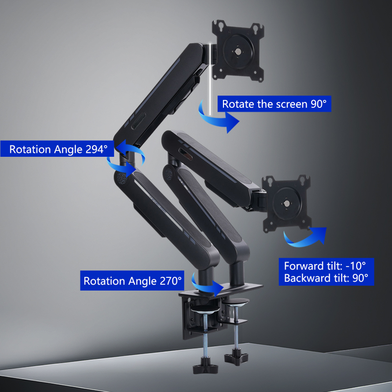 New Arrival Gas Spring Desk Mo - огляд і ціна Monitor Arm Dual