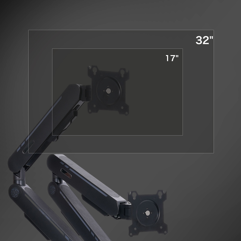 New Arrival Gas Spring Desk Mo - огляд і ціна Monitor Arm Dual