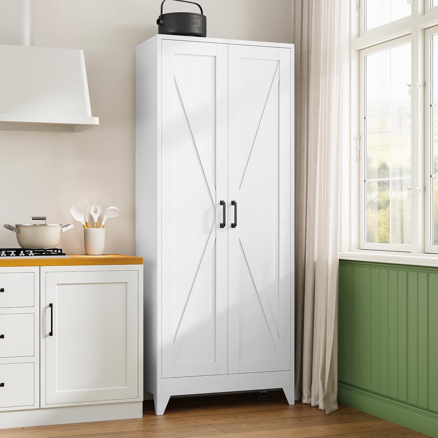 Tall Metal Storage Cabinet, Fr - огляд і ціна Home Office Kitchen