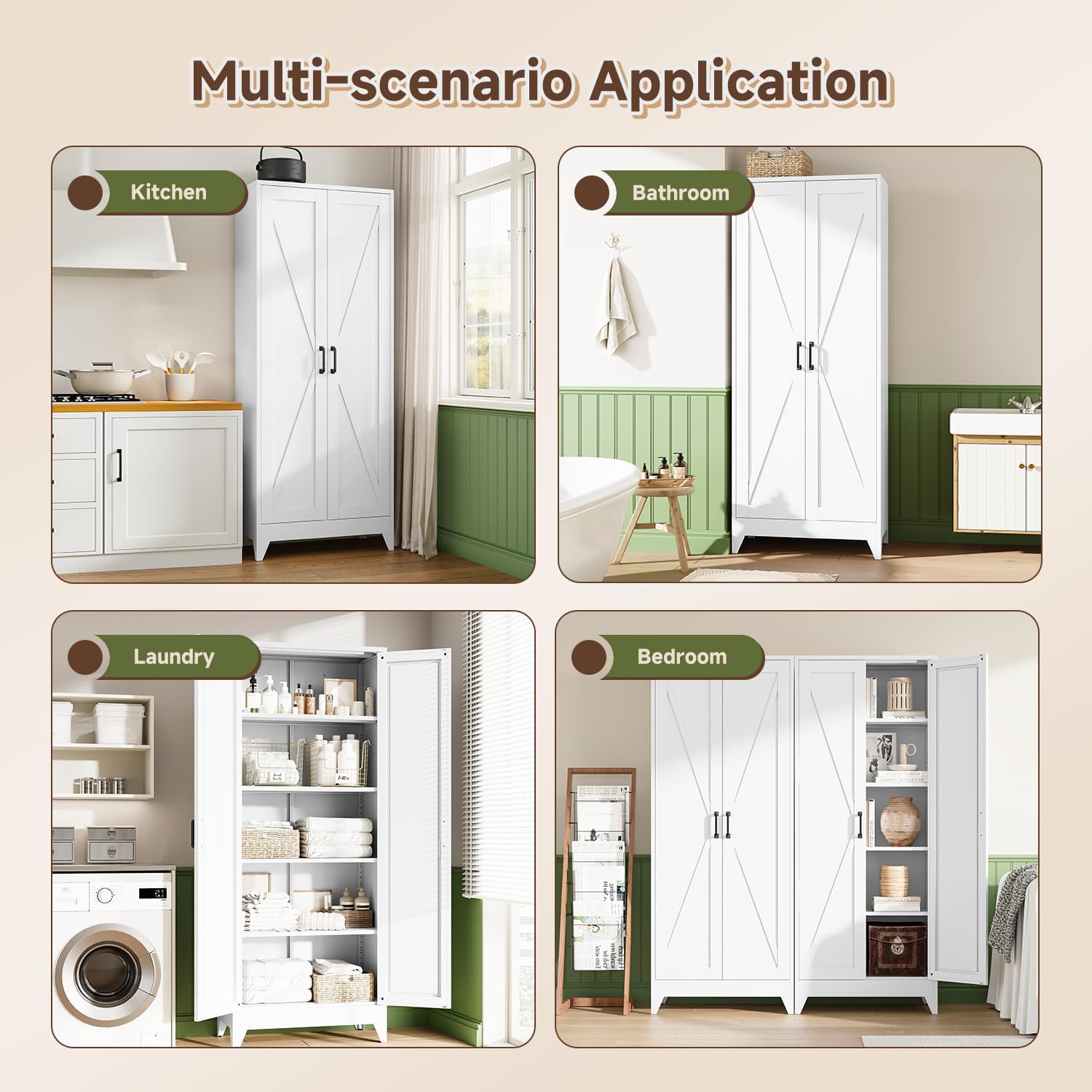 Tall Metal Storage Cabinet, Fr - огляд і ціна Home Office Kitchen