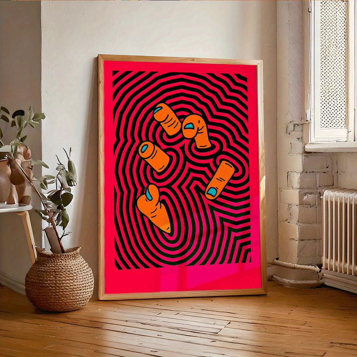 Modern Abstract Finger Art Pos - огляд і ціна Home Office Minimalist
