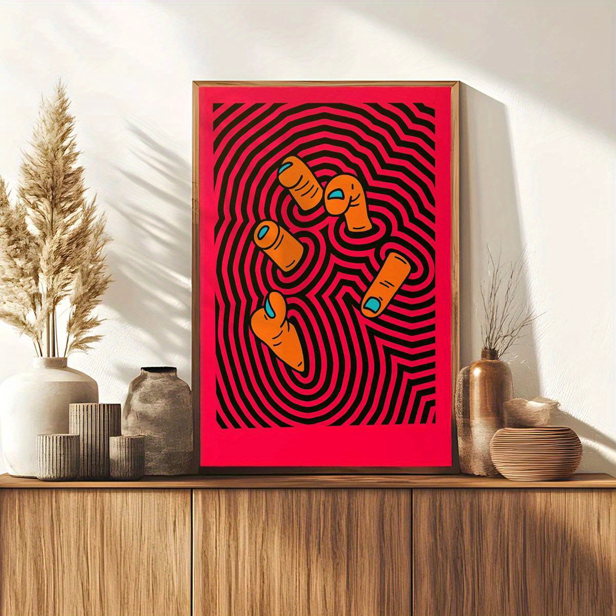 Modern Abstract Finger Art Pos - огляд і ціна Home Office Minimalist