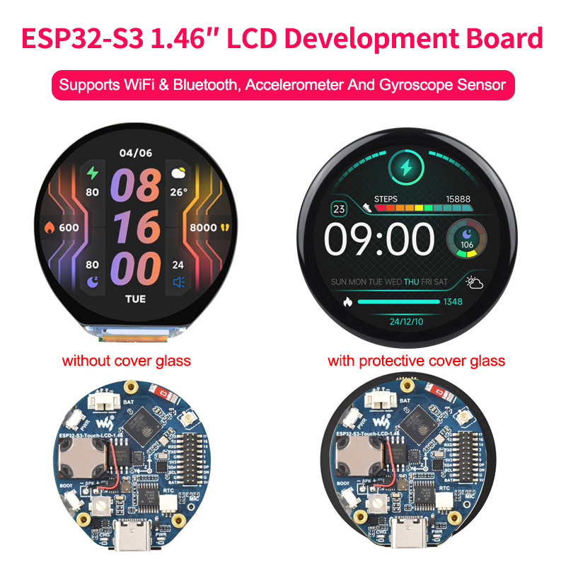 1.46 Inch Round Display ESP32- - огляд і ціна Monitor Arm Dual