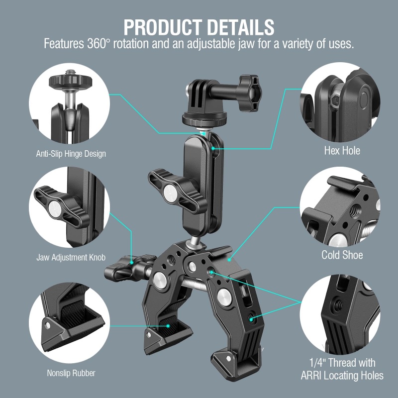 Universal Aluminum Super Clamp - огляд і ціна Monitor Arm Dual