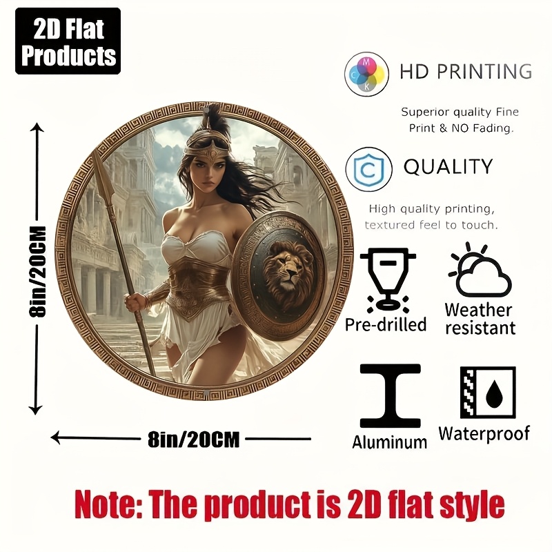 Vintage Greek Warrior Round Al - огляд і ціна Home Office Kitchen