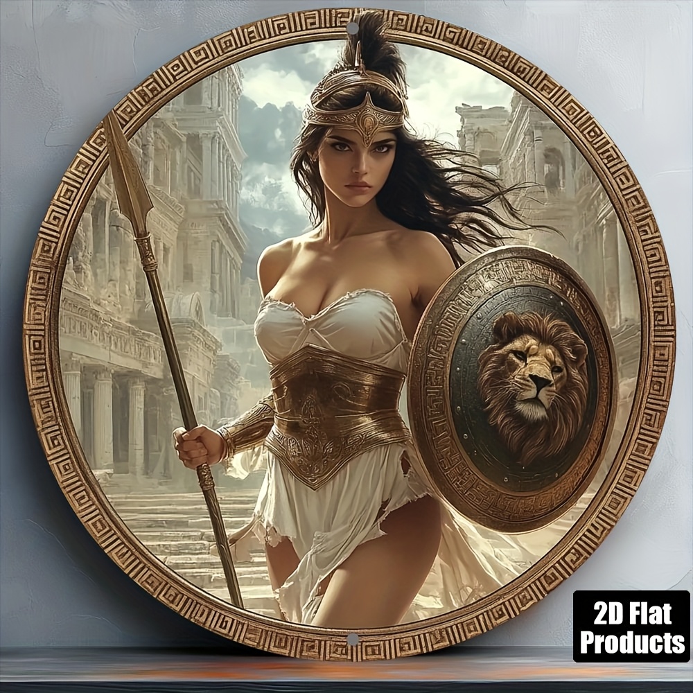 Vintage Greek Warrior Round Al - огляд і ціна Home Office Kitchen
