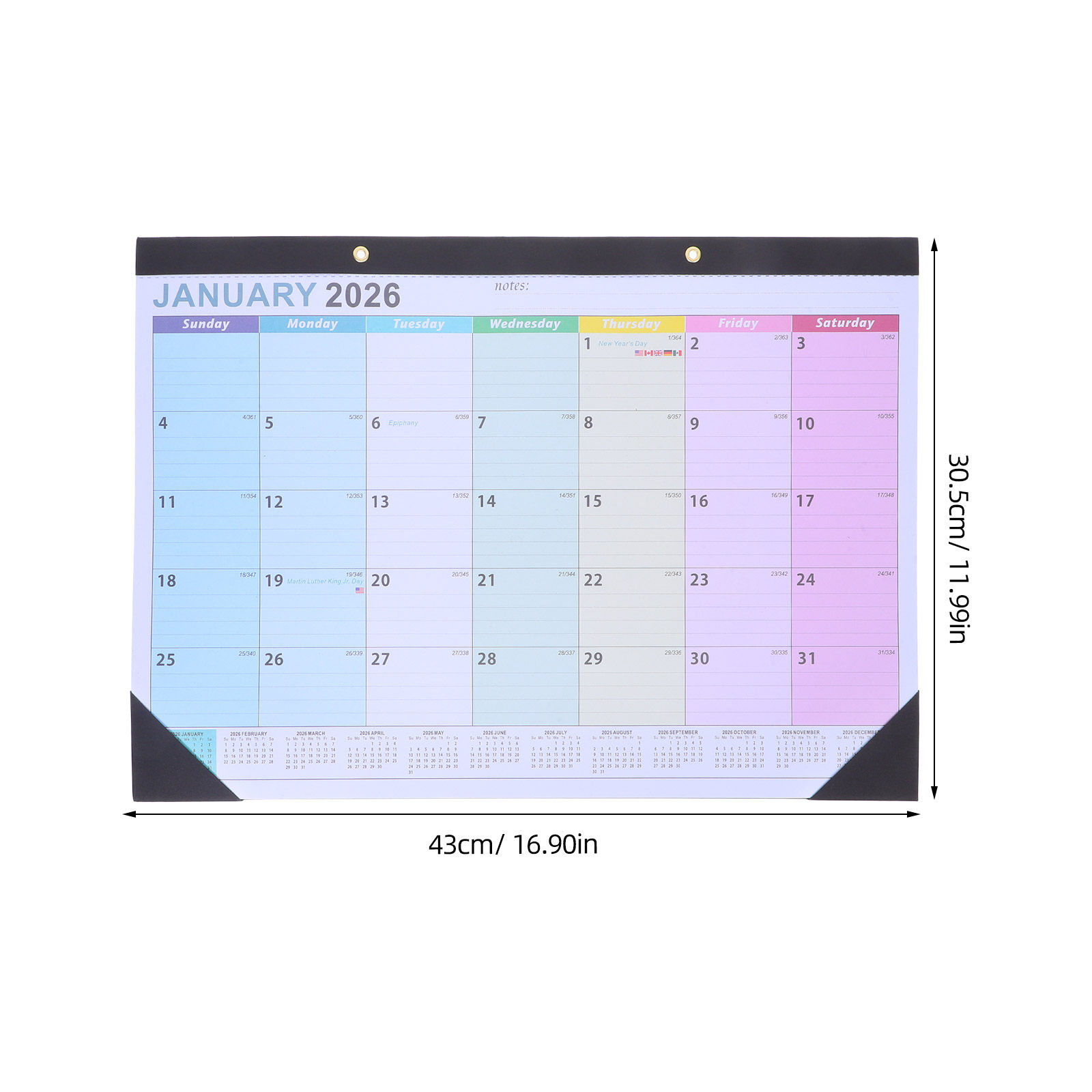 Wall Calendar 2026 18-Month Ha - огляд і ціна English Home Office