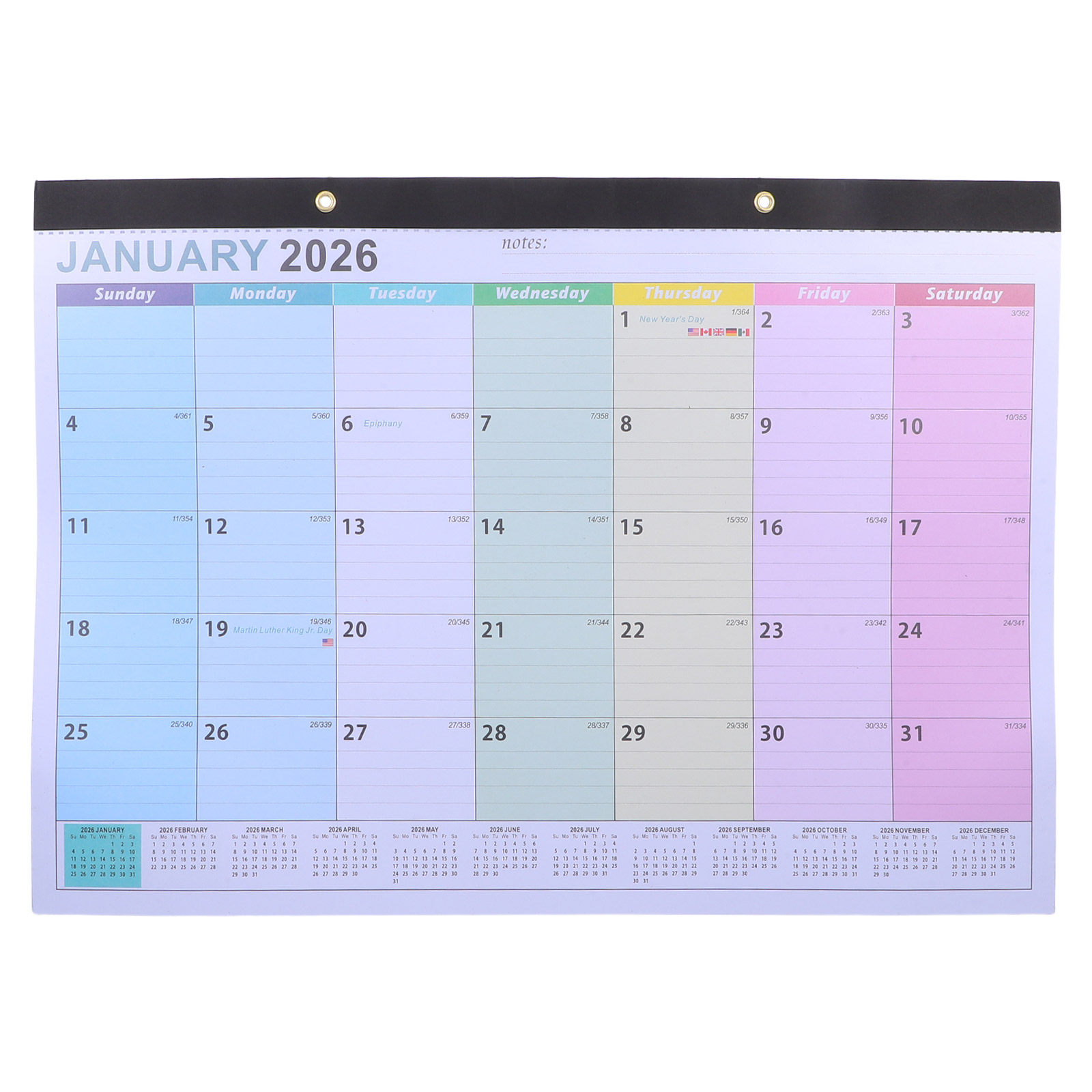 Wall Calendar 2026 18-Month Ha - огляд і ціна English Home Office