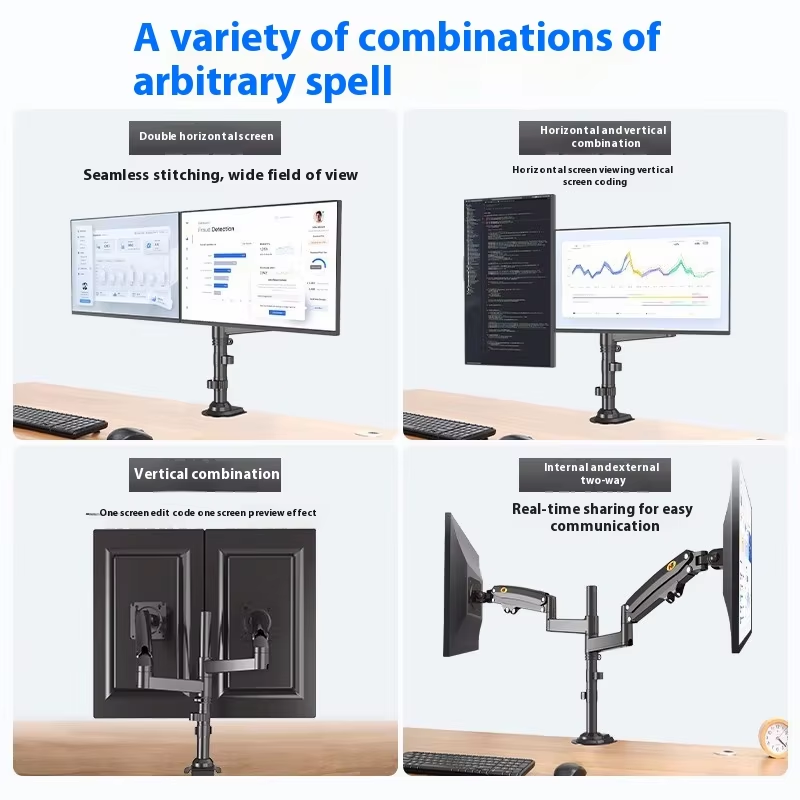 Aluminum Alloy Black Dual Colu - огляд і ціна Monitor Arm Dual