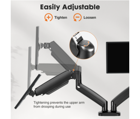 Dual Monitor Stand Arm, Gas Sp - огляд і ціна Monitor Arm Dual