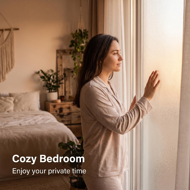 Pure White Frosted Privacy Win - огляд і ціна Home Office Kitchen