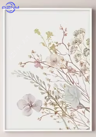1PC/3PCS Pink Floral Canvas Ar - огляд і ціна Home Office Minimalist